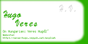 hugo veres business card